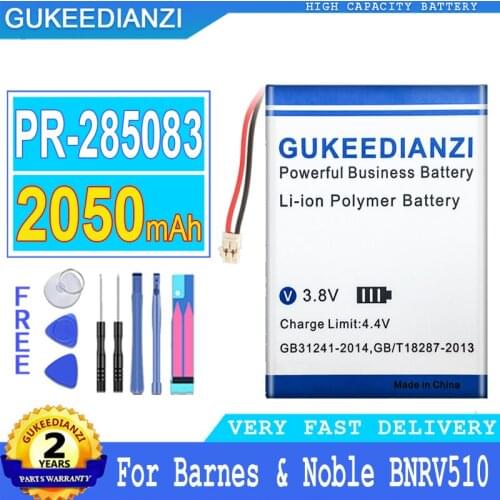 2050mAh Battery PR-285083 For Barnes & Noble BNRV510 Nook Glowlight Plus 2015 Kobo Glo HD H2O E-book aura N514 edition2