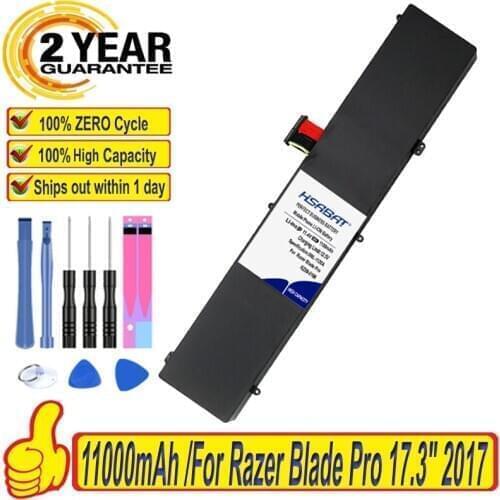 Top Brand 100% RZ09-0166 F1 Battery for Razer Blade Pro 17.3" 2017 RZ09-01663E52 RZ09-01662E53-R3U1 RZ09-01663E53-R3U1 Batteries