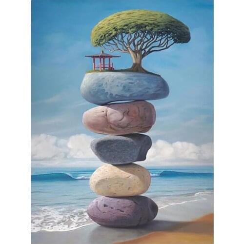 Canvas Size 5D Diy Diamond Painting Cross Stitch Kit Diamond Mosaic Embroidery " Landscape " Painting Square/Round Drill Gift