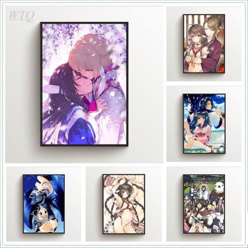 Anime Posters Utawarerumono Aruruu Eruruu Canvas Painting Wall Decor Poster Wall Art Photos for Childrens Room Home Decoration