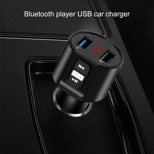 Car Bluetooth 5.0 FM Transmitter Wireless Handsfree Audio Receiver Auto MP3 Player 3.1A Dual USB Fast Charger Car Accessories