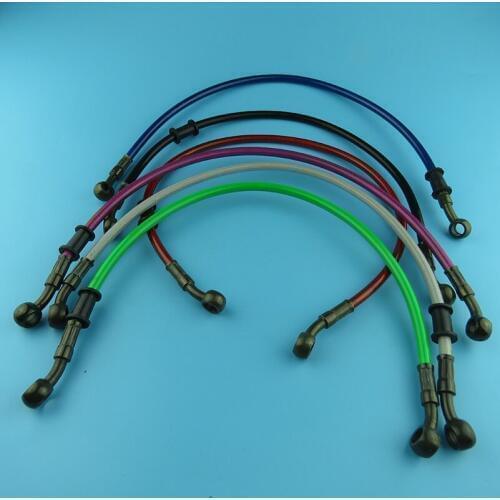 Motorcycle 100cm-130cm Braided Steel Hydraulic Reinforce Brake line Clutch Oil Hose Line Pipe Tube 28 degree Banjo Fit Racing MX