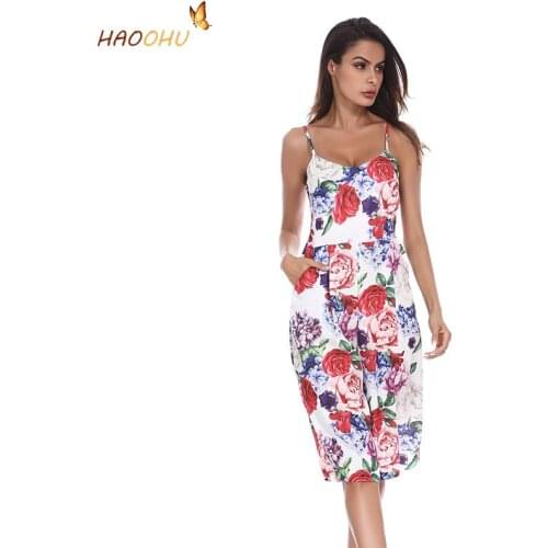Расклешенные летние платья HAOOHU China At AliExpress