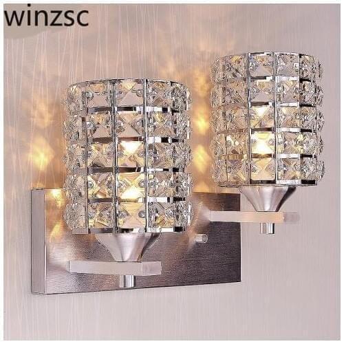 Crystal wall lamp living room bedroom bedside originality personality lamp fashion corridor clothing shop aisle light LU823418