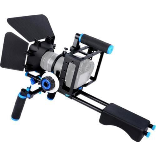 DSLR Rig Camera Cage Kit Shoulder Stabilizer System Video Support Rig For Canon 5D Mark III IV 6D 7D Nikon D7200 Sony A7 GH5 GH4