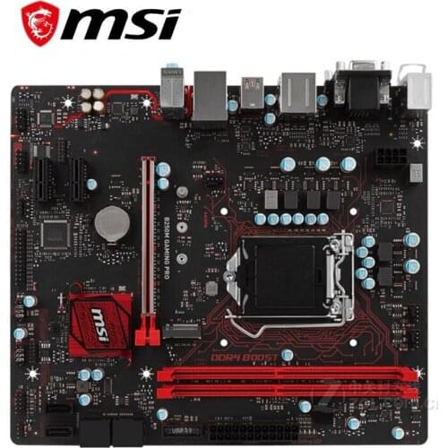 For MSI B250M GAMING PRO Motherboard LGA 1151 DDR4 For Intel B250 B250M Desktop Mainboard SATA III USB3.0 PCI-E X16 3.0 Used