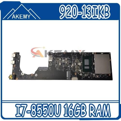 For Lenovo YOGA 920-13IKB Laptop Motherboard 5B20Q09639 DYG60 NM-B291 SR3LC I7-8550U 16GB RAM
