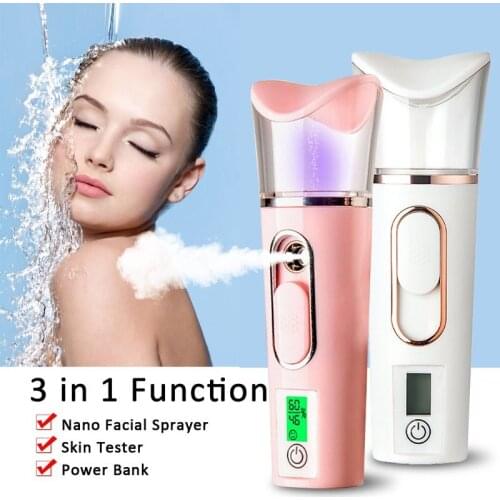 30ML Portable Mini Facial Steamer Skin Test Nano Mister Spray Face Mist Sprayer Deep Hydrating USB Skin Care Body Nebulizer