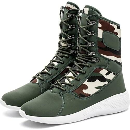 Mens Boots Most New Style High Fashion Ankle All-Match PU Leather Cloth Mens Casual Sneakers Safety Shoes Outdoor Winter Boots