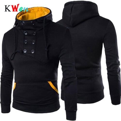 New Hoodie With Hoodie Streetwear Autumn Hoodies Man Hoodies Solid Casual Hoodie Long Male Hoodie