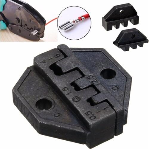 1pc Mayitr 230C Black Crimping Head Ratchet Wire Crimper Insulated Bare Terminal Jaw For Crimping Plier