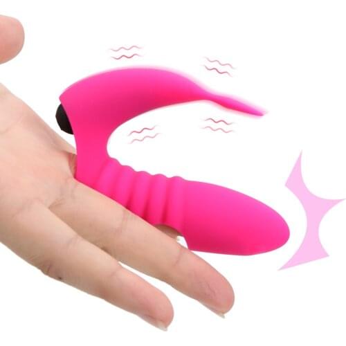 Single frequency Finger Sleeve Vibrator Finger Cover Clitora G Spot Silica Gel Stimulate Masturbator Sex Toys for Women
