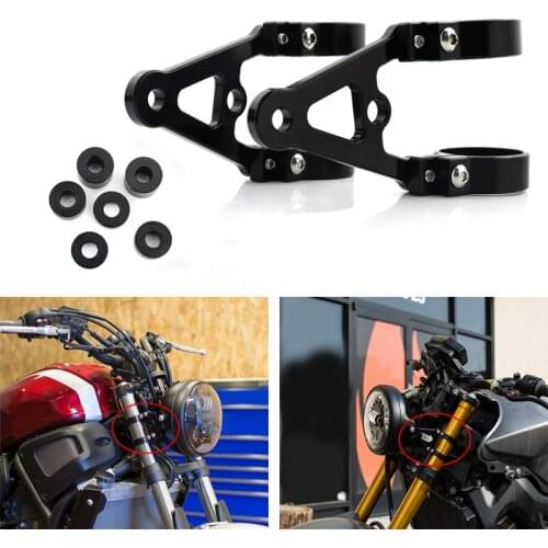Fit For Moto-Guzzi California Le Mans Mille GT 1987-1993 40mm Motorcycle CNC Front Fork Tubes Mount Headlight Brackets