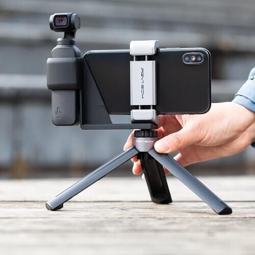 PGYTECH Tripod Mini Handle Desktop For DJI OSMO Action Pocket GoPro Hero 7 Camera 1/4 thread port for OSMO Mobile 2 3