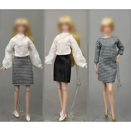30cm Doll Dress Fashion Clothes suit for licca For Barbie Doll for blythe Accessories Baby Toys Best Girl' Gift