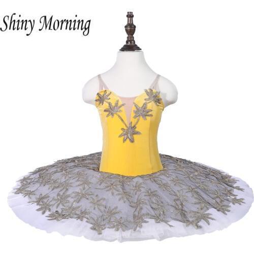 Professional Ballet Tutus Girl Ballet Tutu Dress Tutu Ballet Adult Fairy of the Humming Birds - Sleeping Beauty yellow grey