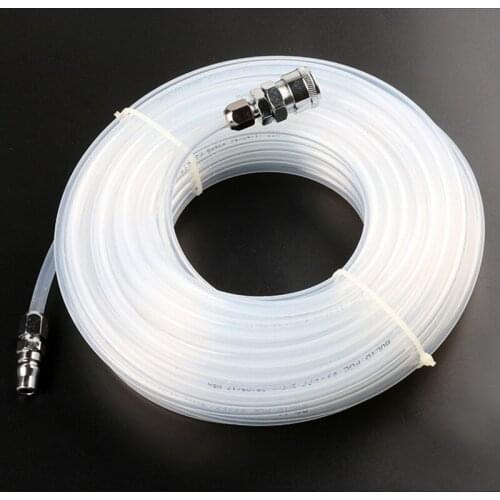 15M 5*8mm High Pressure Flexible Air Compressor Hose Male/Female Quick Connector Pneumatic Hose Transparent Pneumatic Hose
