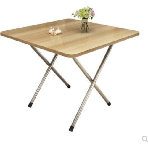 Folding Table Standing Side To Side, Easy Household Small Household 2-person 4-person Standing Portable Square Dining Table