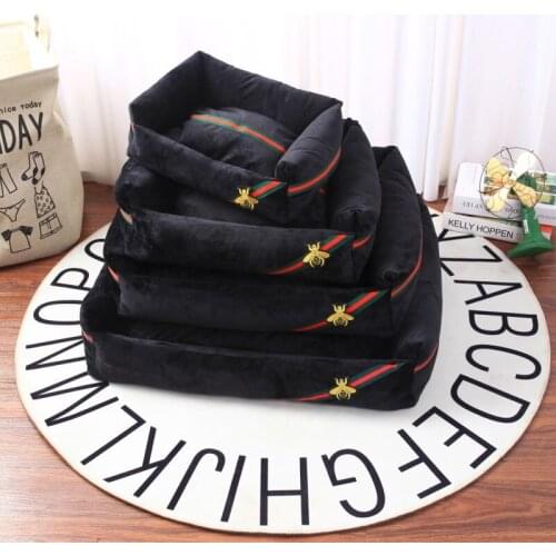 Dog Bed Mat Kennel Soft Dog Puppy Pet Supplies Nest For Small Medium Dogs Winter Warm Plush Bed House Waterproof Cloth Pet Beds