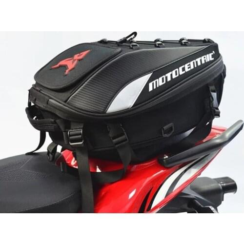 37L Waterproof Motorcycle Tail Bag Multifunction Motorcycle Rear Seat Bag Mochila Moto Motorcycle Rider Backpack Helmet Capacity