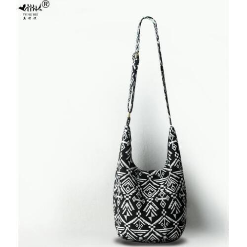 Bag Bags Bohemian Vintage Fashion Women Shoulder Crossbody Messenger Bag Adjustable High Quality Cotton Canvas Womens Handbags