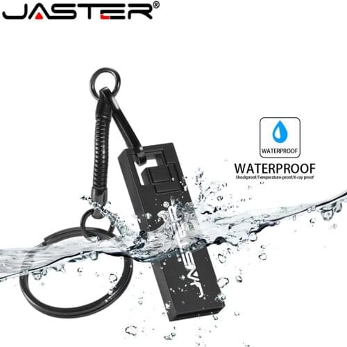 JASTER Mini Metal Waterproof USB Flash Drive 4GB 8GB 16GB 32GB 64GB Real Capacity Flash Disk USB2.0 Custom LOGO Hot selling