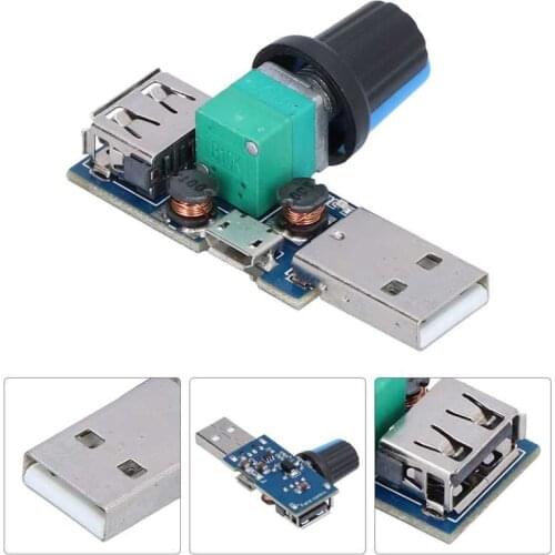 USB Fan Control Module USB Fan Regulator USB Fan Speed Controller Low Noise Module for Heat Dissipation for Increase the Air