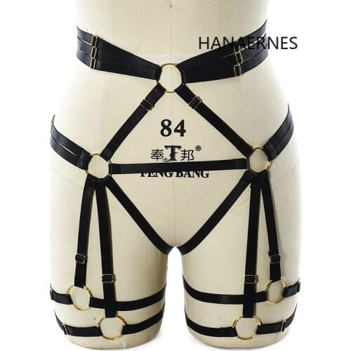 Women Sexy Fetish Leg Garter Belt Lace Garter Harajuku Gothic Body Harness Wedding Garters Bridal Bondage Harness Gothic Garters