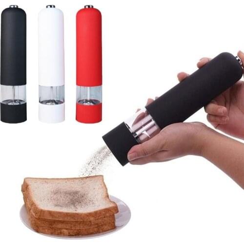2 In 1 Adjustable Electric Pepper Salt Spice Mill Grinder Seasoning Kitchen Tools Grinding For Cooking Restaurants 1PC