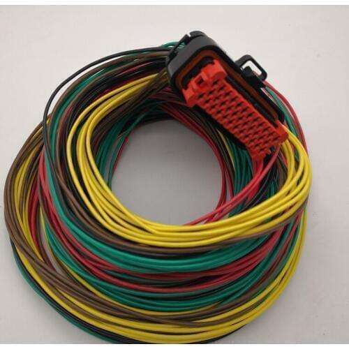 20sets ECU 35 Pin/Way TE/AMP/TYCO Female Automotive Waterproof Connector Plug With Cable Pigtail 776164-1