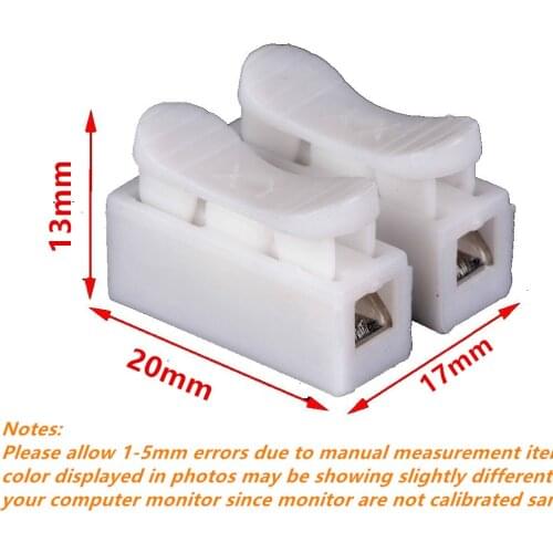 30pcs lot 2 Pins Electrical Cable Connectors CH2 Quick Splice Lock Wire Terminals