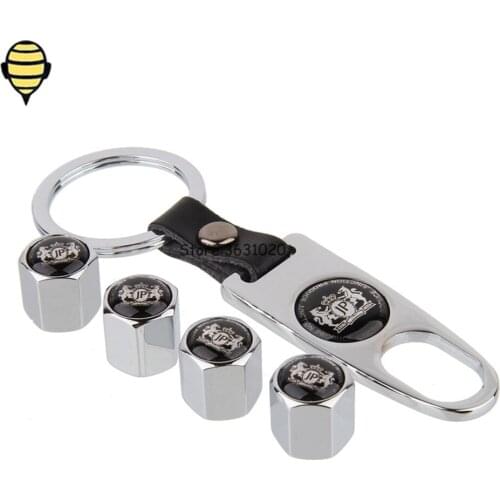 Car Wheel Valve Caps Tire Valve Cover With Keychain For JP Logo For Suzuki Jimny Mitsubishi Galant Opel Zafira KIA Rio Dacia BMW