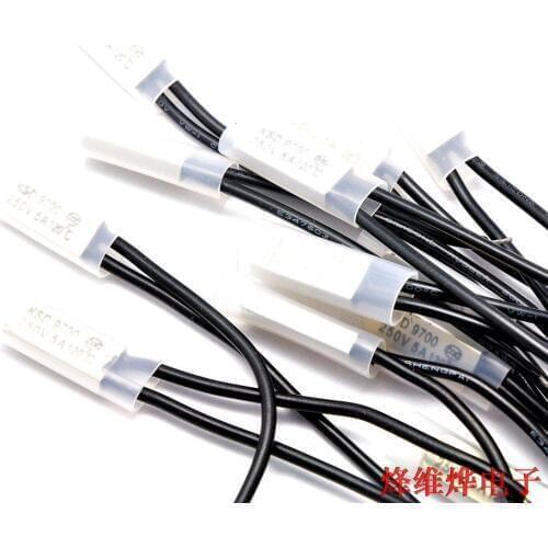 Free postage temperature control KSD9700 120 degree normally closed thermal protector / temperature controller 5A/250V (10)