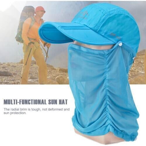 Sun Hat Quick-drying Multifunctional Outdoor Sports Cap with Adjustable Buckle for Unisex Wear
