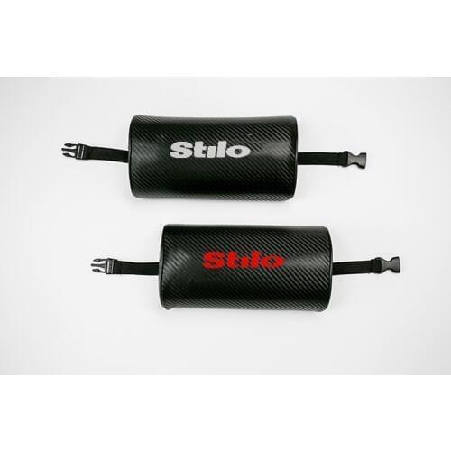 For Fiat stilo Carbon Fiber Texture PU Leather Auto Car Seat Head Neck Rest Cushion