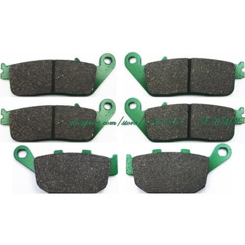 For HONDA 400 CBR RRJ RRK NC23 Tri-Arm 102 109 1987 - 1989 Disc Brake Pads Pill Front Rear 1988 CBR400