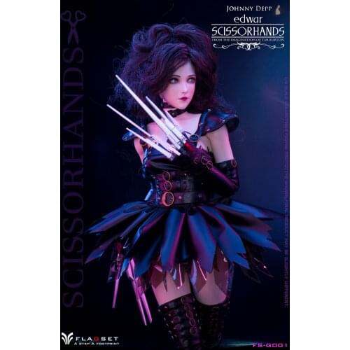 FLAGSET FS-G001 1/6 Scissorhands Edwa 12-inch full set of dolls Collection Placement