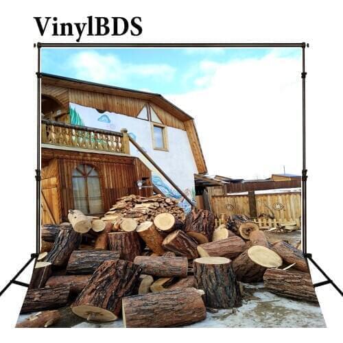 VinylBDS Photo Background 8X8ft Vintage Wood House Backdrops Wedding Background Newborn Backgrounds for Photo Studio