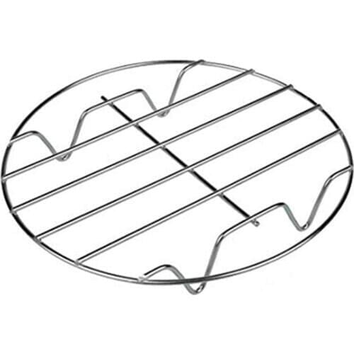 Cooking Rack Round 304 Stainless Steel basket Baking Steaming Rack W Stand microwave rack stoommandje instant pot accessories