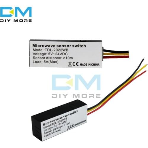 5V 12V 24V Microwave Radar Sensor TDL-2022WB 8-10M Induction Distance 360 Degree Sensing Angle Induction Switch Module