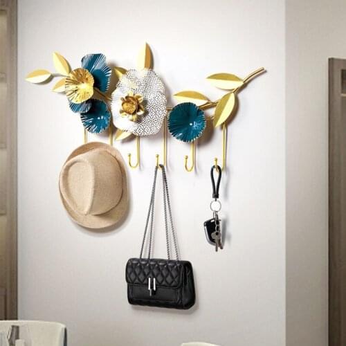Wall Decoration Hangers Coat Rack House Wall Key Holde Iron Clothes Hook Creative Shelf Bathroom Accessories Wall Hanging