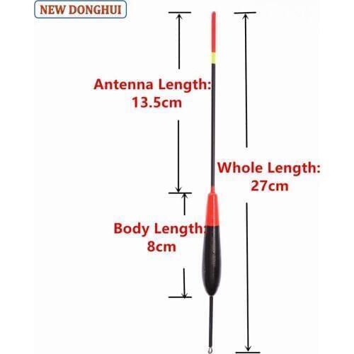 Newdonghui 10pcs 30pcs 50pcs Fishing Floats Set Bouy Bobber Floats Flutuador For Fishing Long Tail 4g 27CM All Place 23203