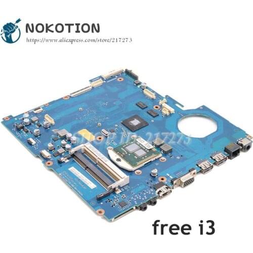 NOKOTION For Samsung RV511 NP-RV511 Laptop Motherboard HM55 DDR3 GT315M Video card BA92-07405A BA92-07405B BA41-01423A 15.6 Inch