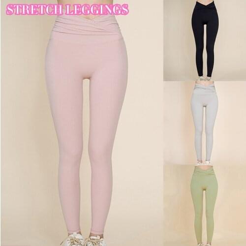Newly Leisure Pants Moisture Wicking Running Sports and Leisure Yoga Pants Womens Outdoor Sports Pants Stretch Tights