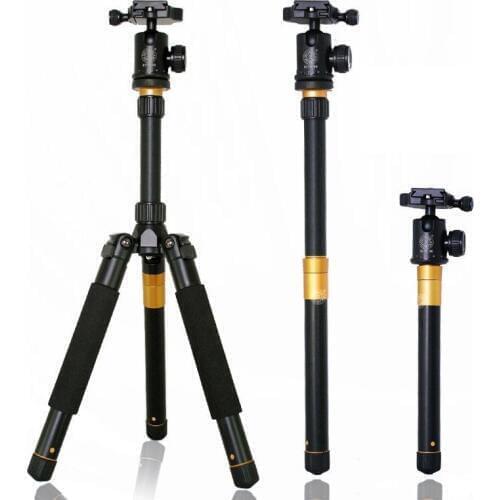 Upgrade Q999S Professional Photography Portable Aluminum Ball Head+Tripod To Monopod For Canon Nikon Sony DSLR Camera