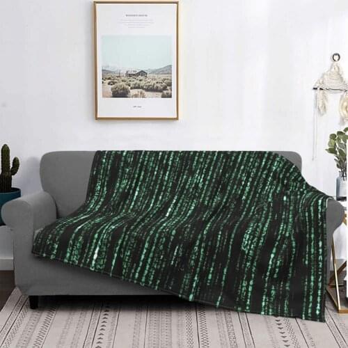 Matrix Code Pattern Throw Blanket Boho Blanket Blankets For Bed Children Blankets For Beds Plaid Blankets Brand Towel