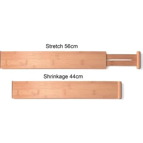Adjustable Bamboo Drawer Dividers Expandable Organizer Household Bedroom Tools For Home Dormitory Space-saving