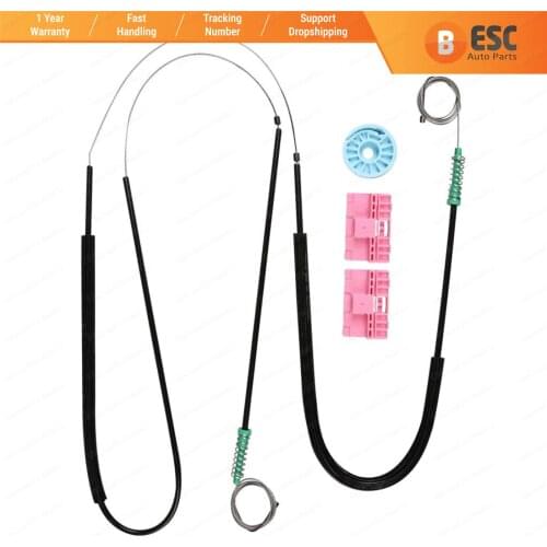 ESC Auto Parts EWR651 Electrical Power Window Regulator Repair Kit Front Left Door for Audi A6 C6 Typ 4F 2004–2011 4/5 Door