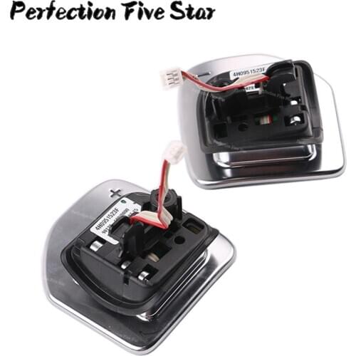 For Audi A1 A3 A4 A5 A6 C7 A7 A8 Q3 Q5 Q7 Tiptronic black high-gloss chrome Steering Wheel Shift Paddle 4H0951523F 4H0951523D