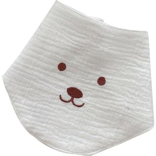 Baby Feeding Drool Bib Solid Color Snap Button Saliva Towel Soft Cotton Triangle Scarf Burp Cloth for Newborn Toddler Shower